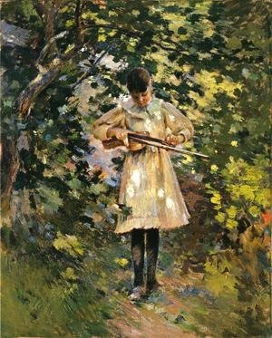 Theodore Robinson - The Young Violinist