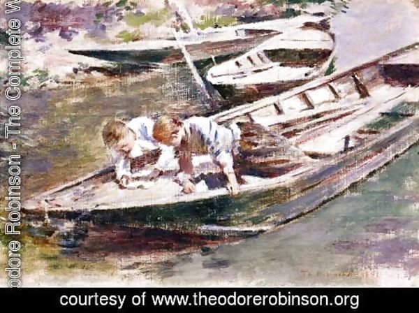 Theodore Robinson - Two in a Boat