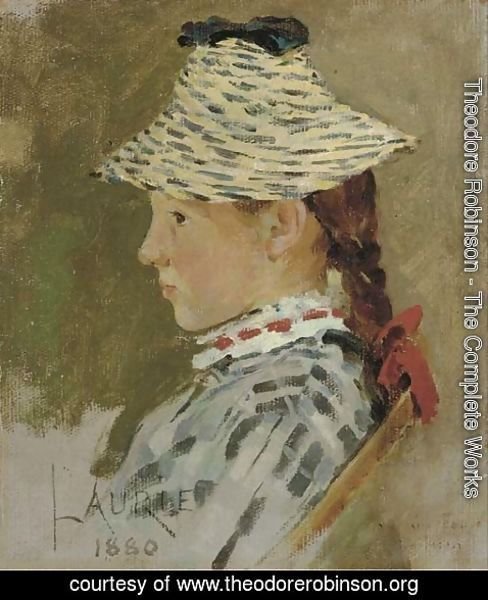 Theodore Robinson - Portrait of Laurie