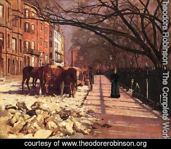 Theodore Robinson - Beacon Street  Boston