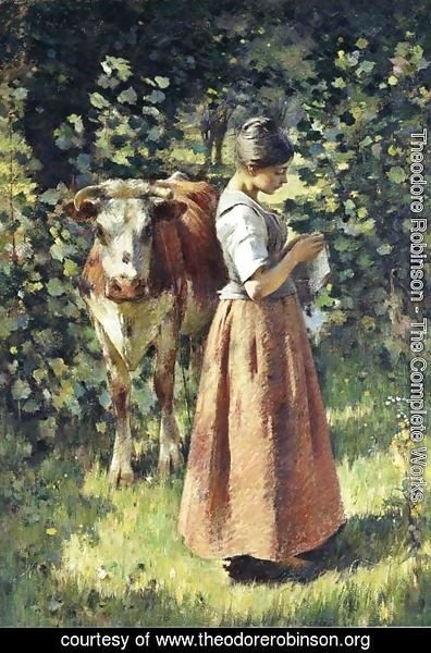 Theodore Robinson - The Cowherd