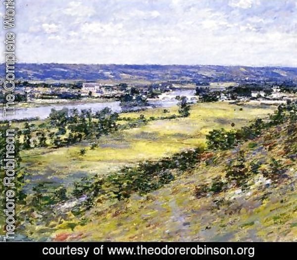 Theodore Robinson - Valley Of The Seine From Giverny Heights