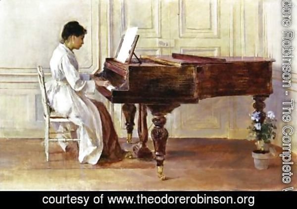 Theodore Robinson - At the Piano, 1887
