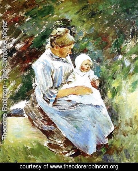 Theodore Robinson - Mother and Child