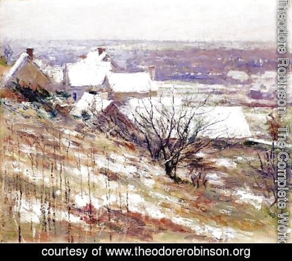 Theodore Robinson - Winter Landscape