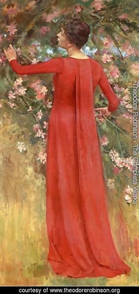 Theodore Robinson - The Red Gown
