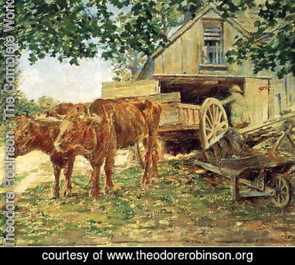 Theodore Robinson - Oxen