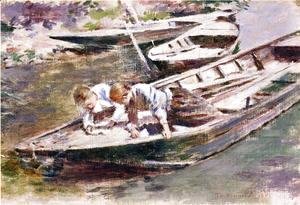 Theodore Robinson - Two in a Boat