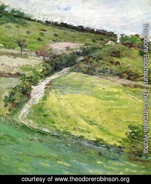 Theodore Robinson - Hillside in Giverny, France