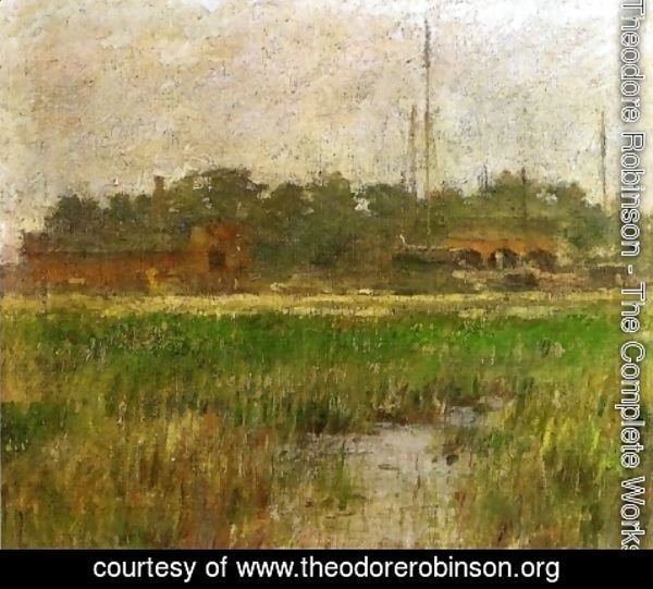 Theodore Robinson - Creek at Low Tide
