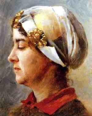 Woman with White Cap