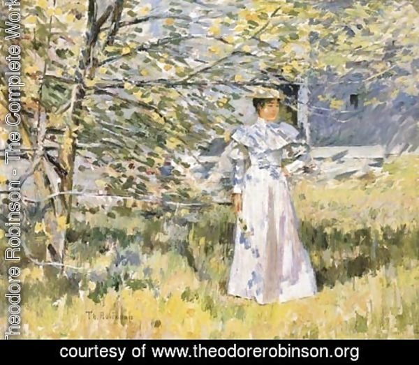 Theodore Robinson - A Normandy Garden, October