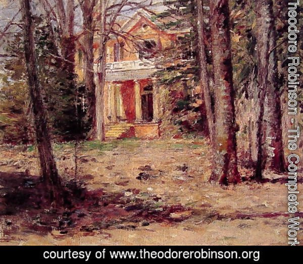 Theodore Robinson - House In Virginia