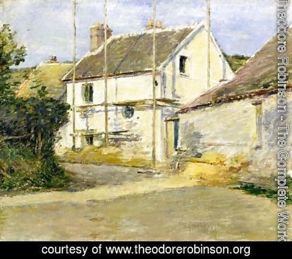 Theodore Robinson - House With Scaffolding