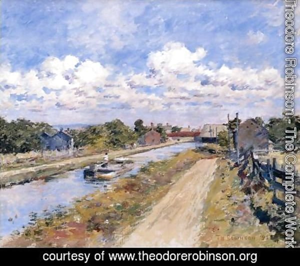 Theodore Robinson - On The Canal (of Port Ben Series)