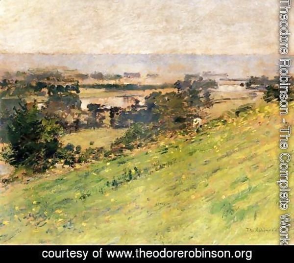 Theodore Robinson - View Of The Seine